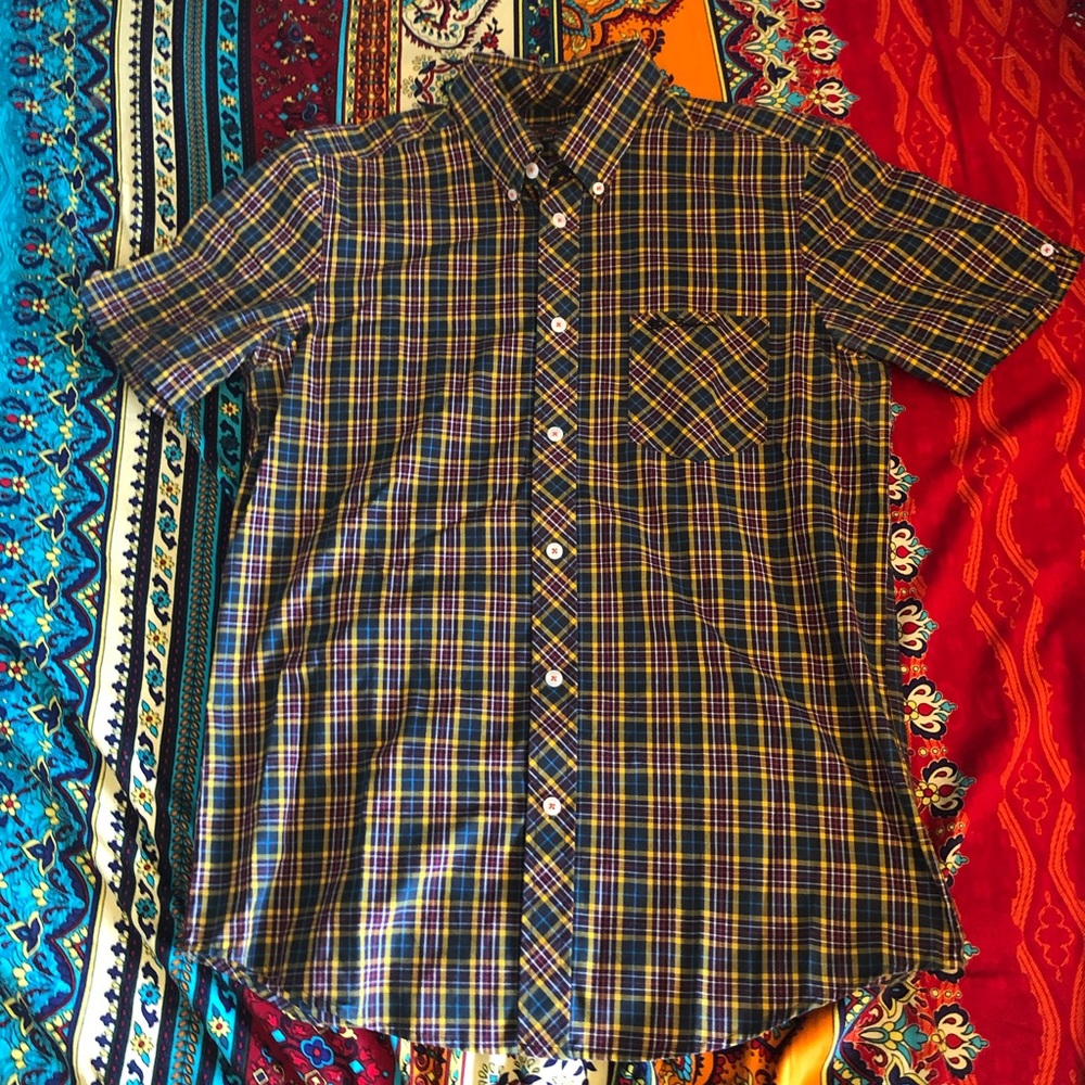 Ben Sherman Teal Plaid Shirt
